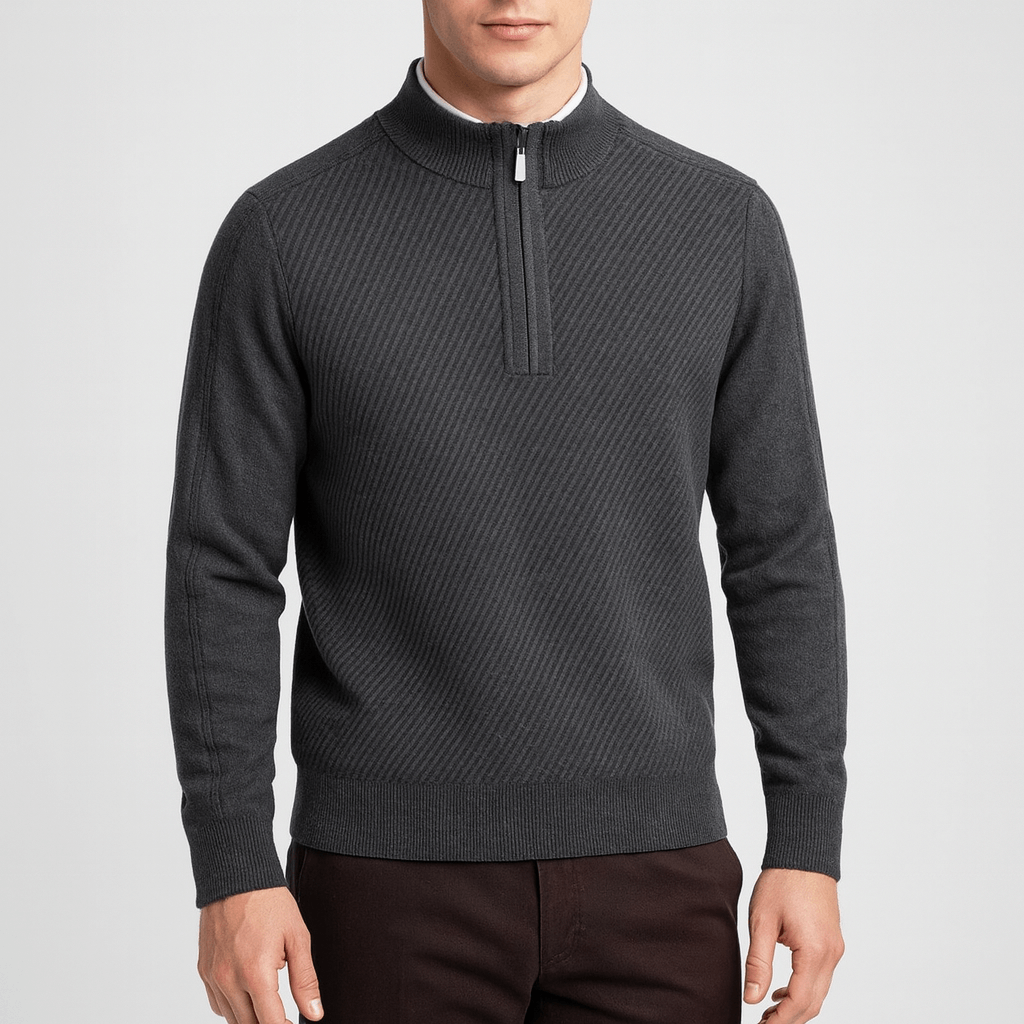Men’s Vintage Wool Zip Sweater