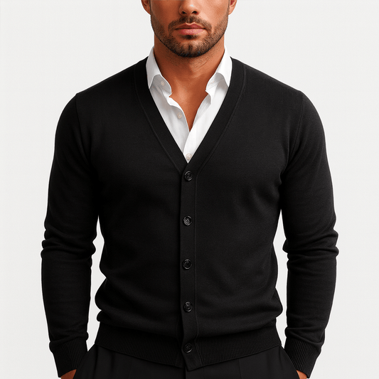 Men’s Classic V Neck Knit Cardigan