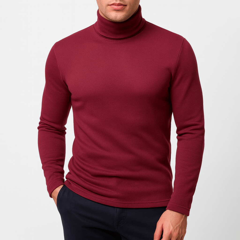 Men’s Cotton Turtle Neck Long Sleeve