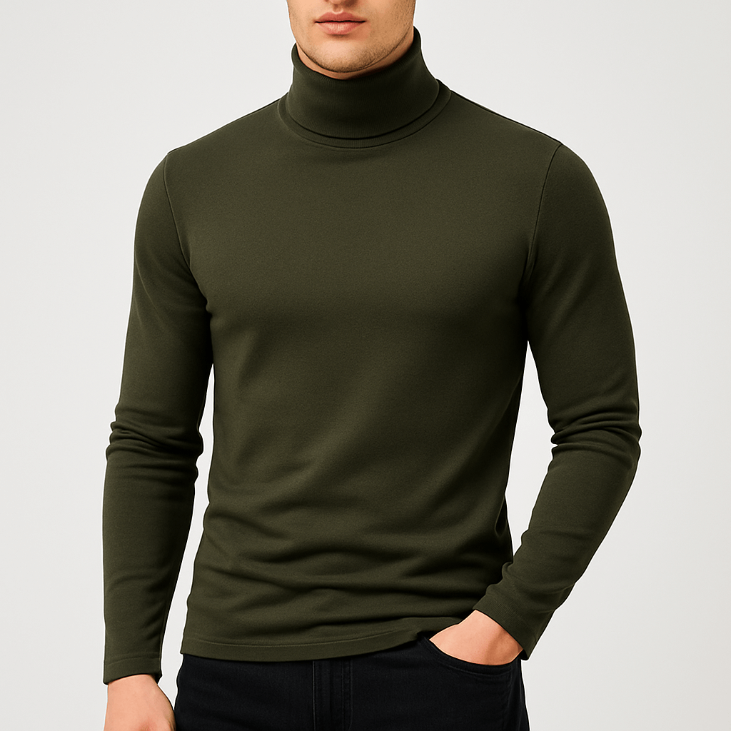 Men’s Cotton Turtle Neck Long Sleeve