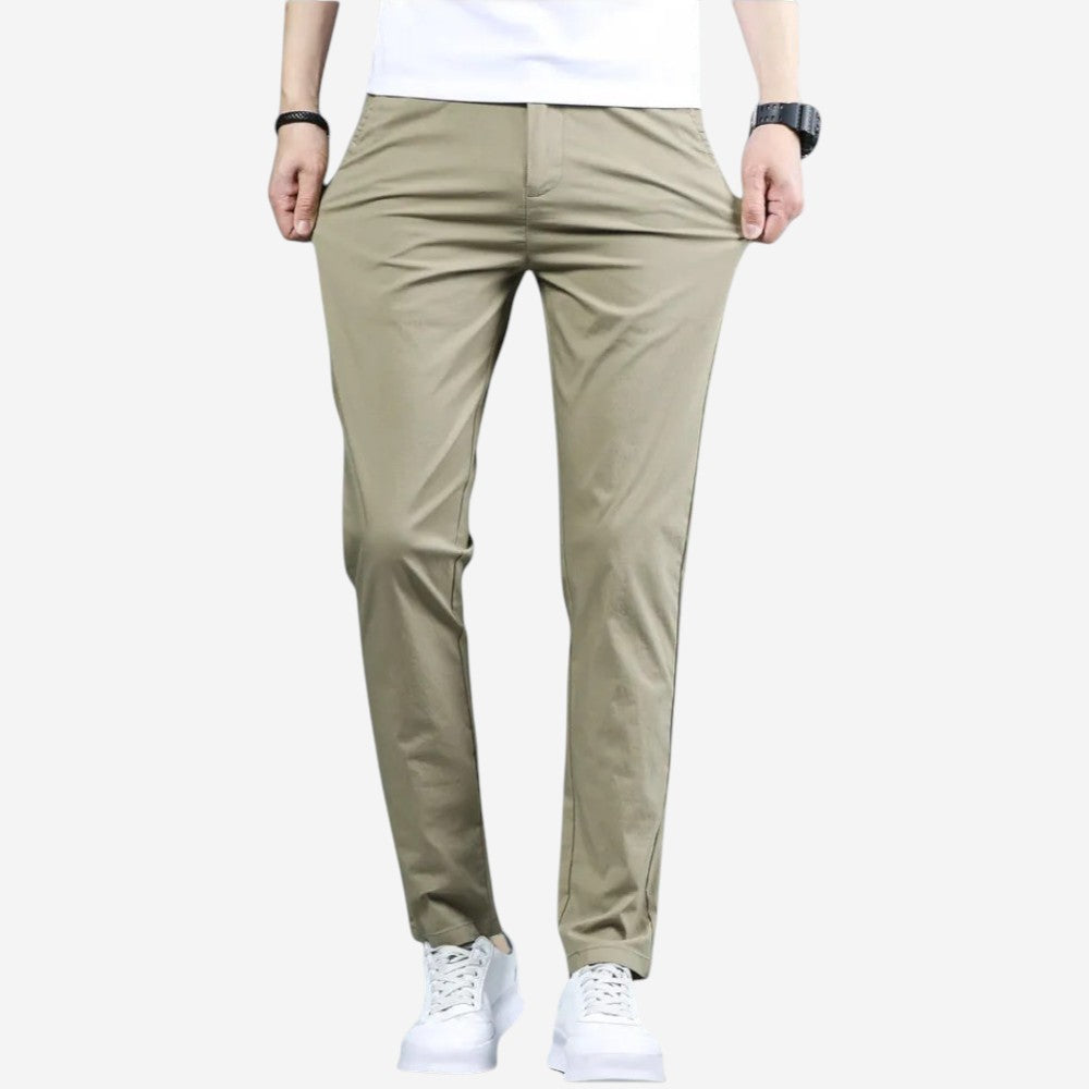 Men’s Ultra-Thin Slim Fit Casual Trousers