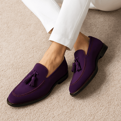 Men’s Suede Tassel Moccasins