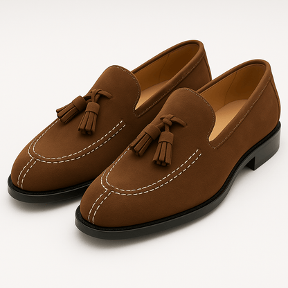 Men’s Suede Tassel Moccasins