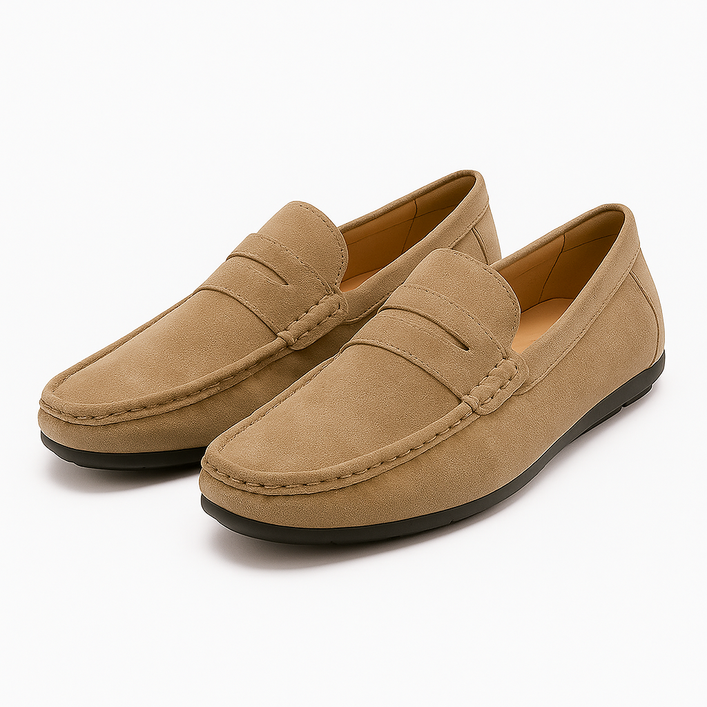Men’s Soft Leather Slip-On Loafers