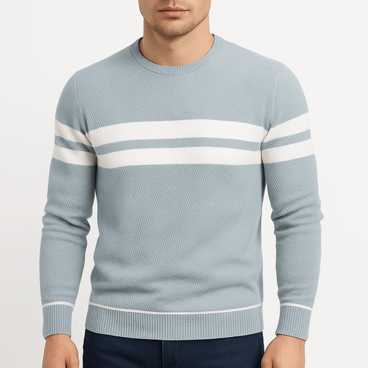 Men’s Patchwork Pullover Sweater