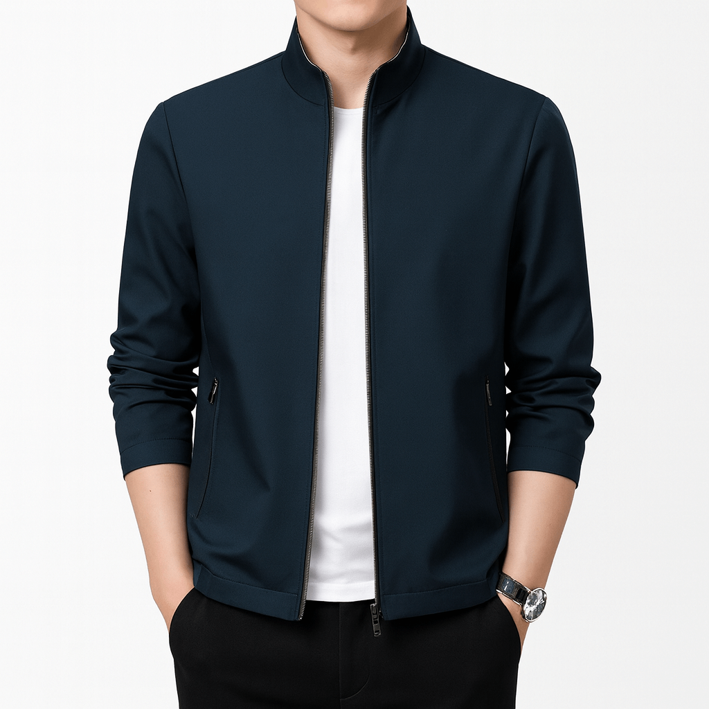 Men’s Minimalist Zip Bomber Jacket