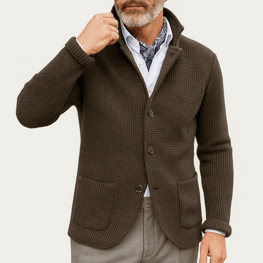 Men’s Thick Knit Button Cardigan