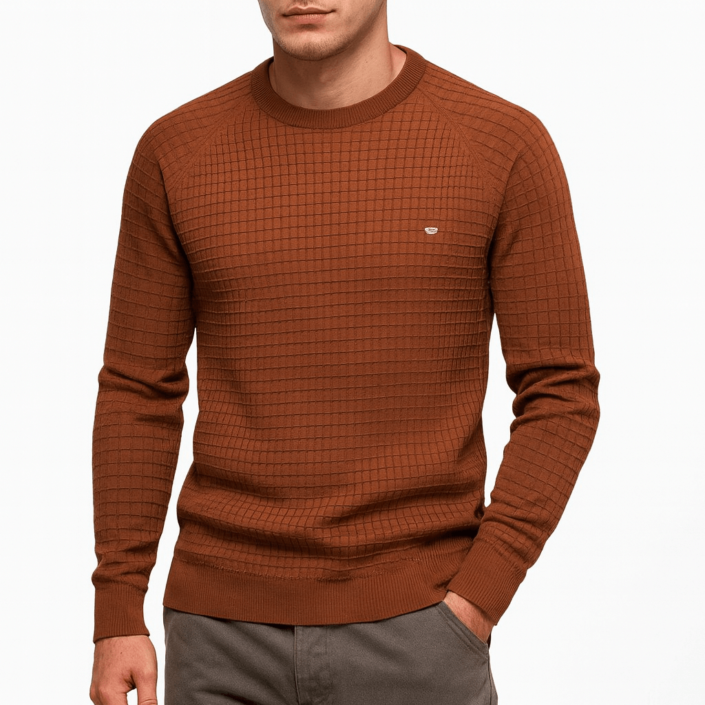Men’s Classic Plaid Knit Sweater