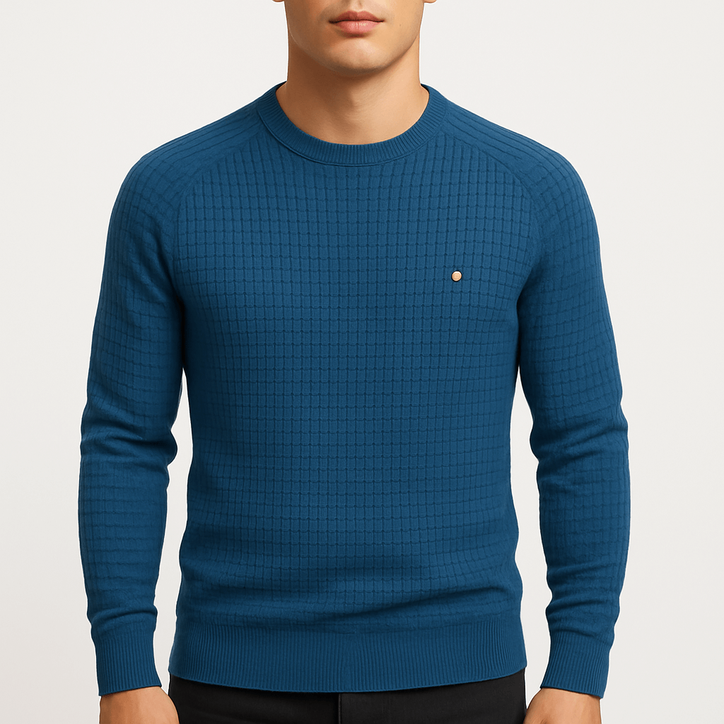Men’s Classic Plaid Knit Sweater