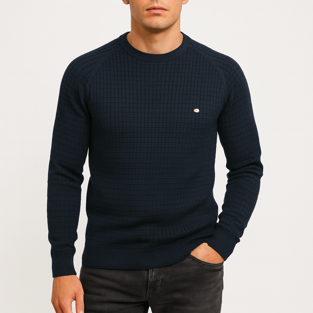 Men’s Classic Plaid Knit Sweater