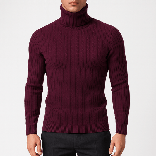 Men’s Thick Turtleneck Knitted Sweater