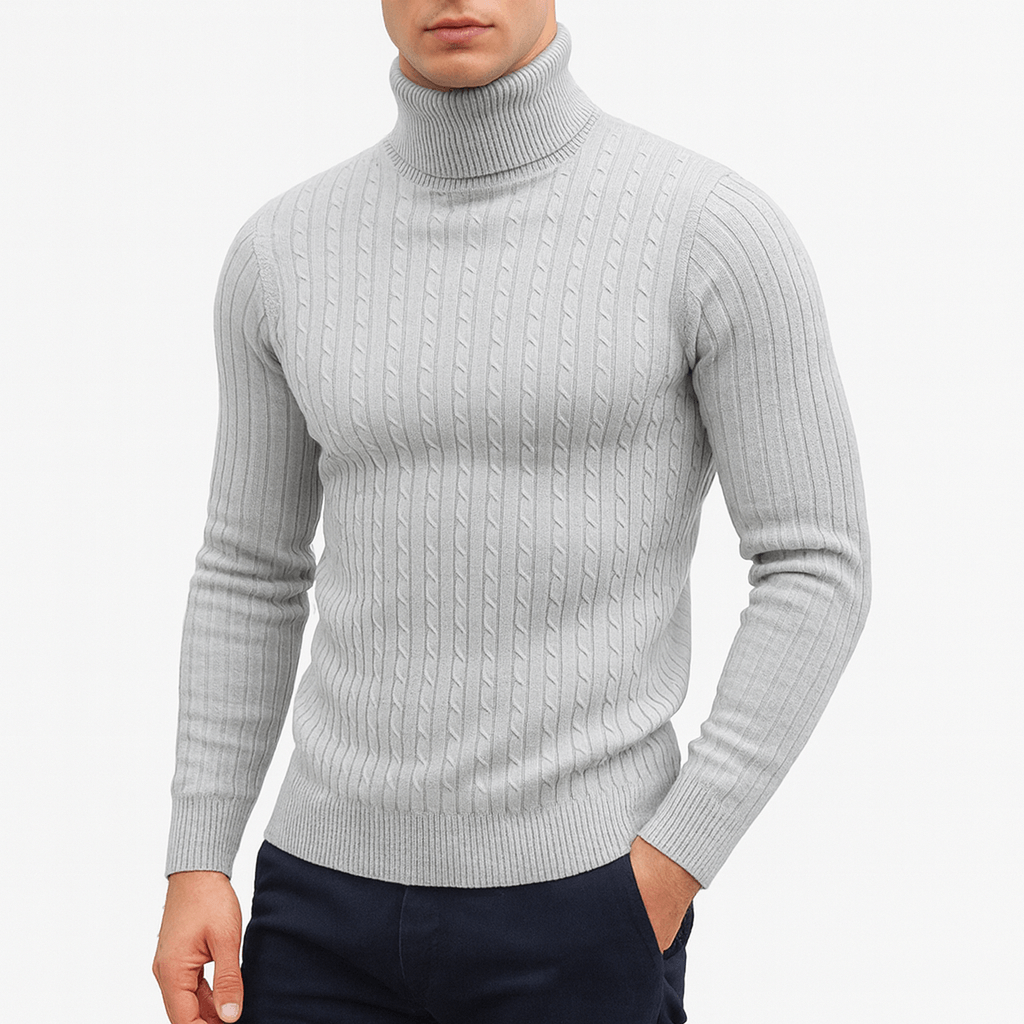 Men’s Thick Turtleneck Knitted Sweater