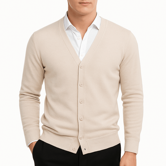 Men’s Slim Fit V-Neck Cardigan