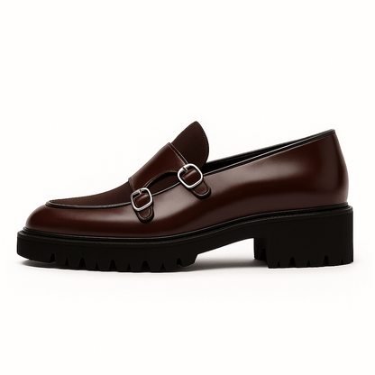 Men’s Chunky Monk Strap Loafers