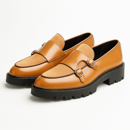 Men’s Chunky Monk Strap Loafers