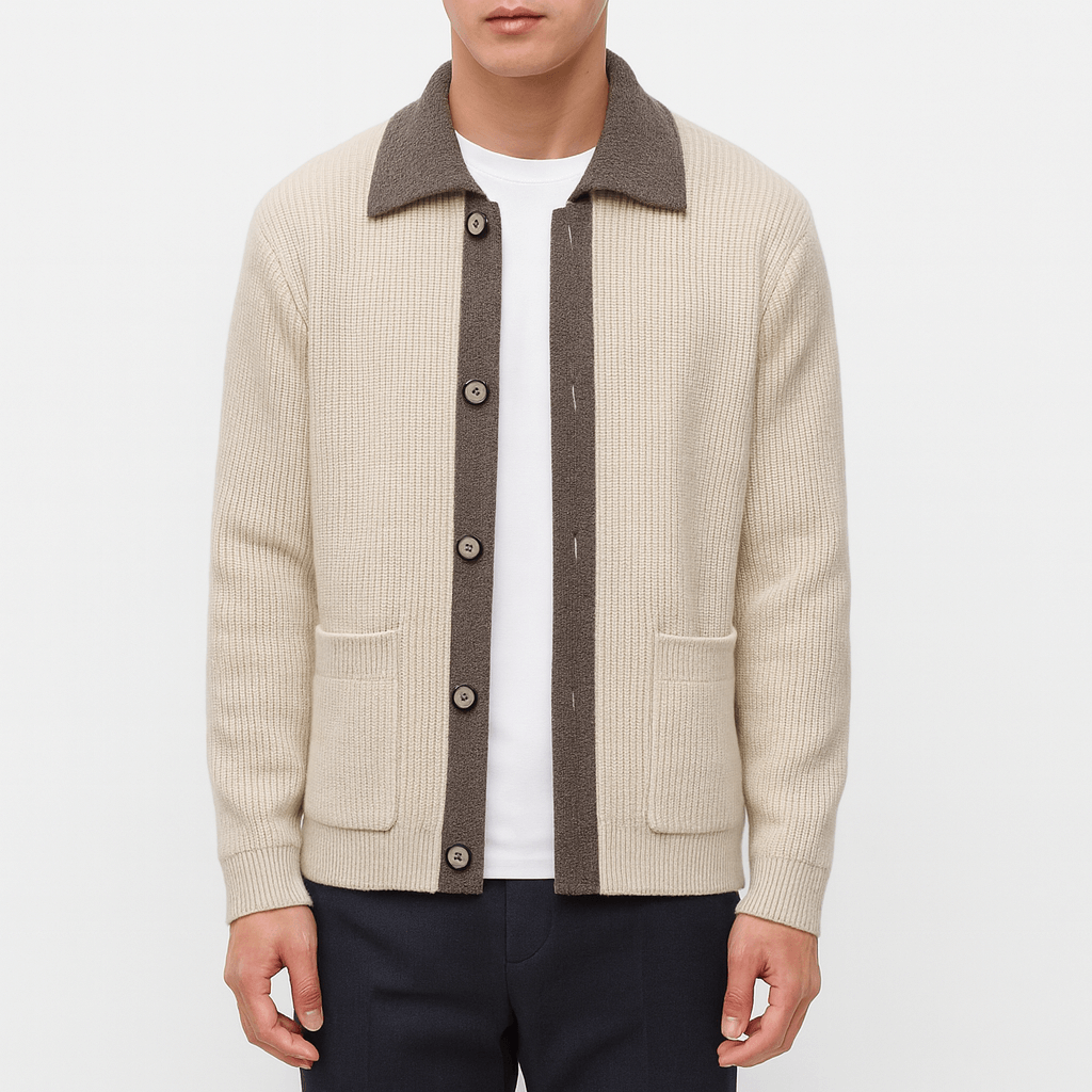 Men’s Waffle Knit Cardigan