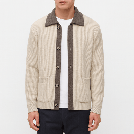 Men’s Waffle Knit Cardigan