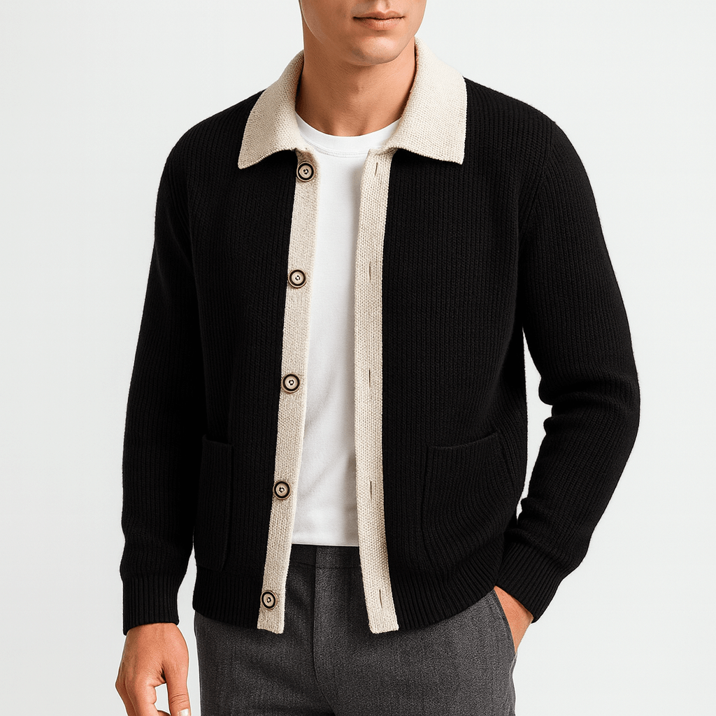 Men’s Waffle Knit Cardigan
