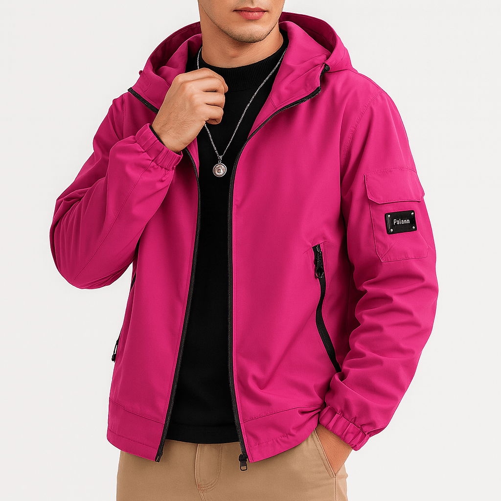 Men’s Waterproof Hooded Zip-Up Jacket
