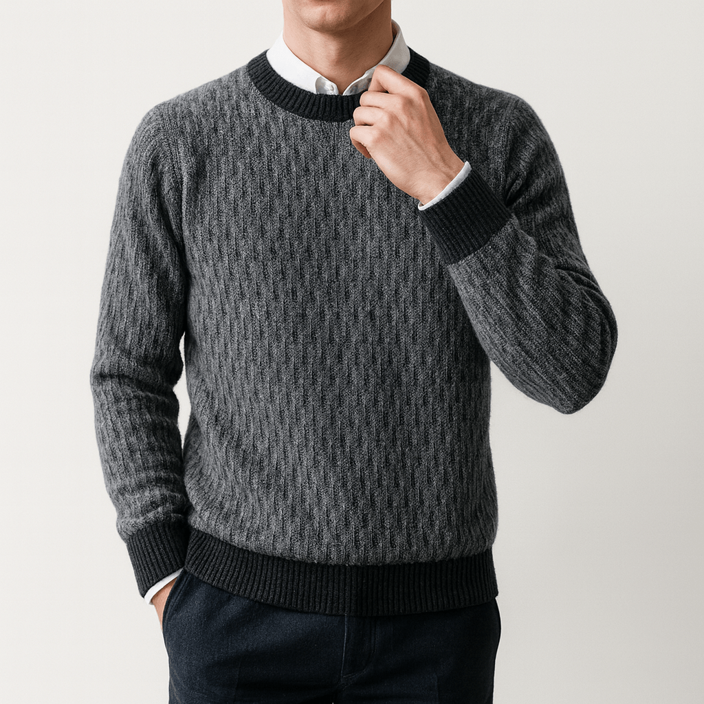 Men’s Wool Jacquard Sweater