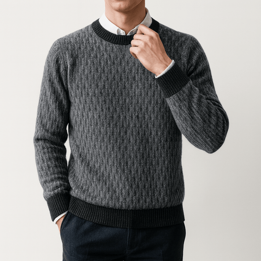 Men’s Wool Jacquard Sweater
