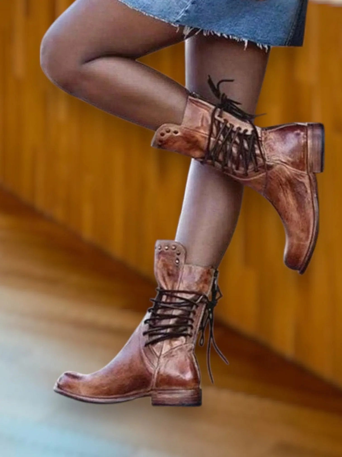 Lacey | Women's Leather Lace-Up Ankle Boots for All-Day Comfort