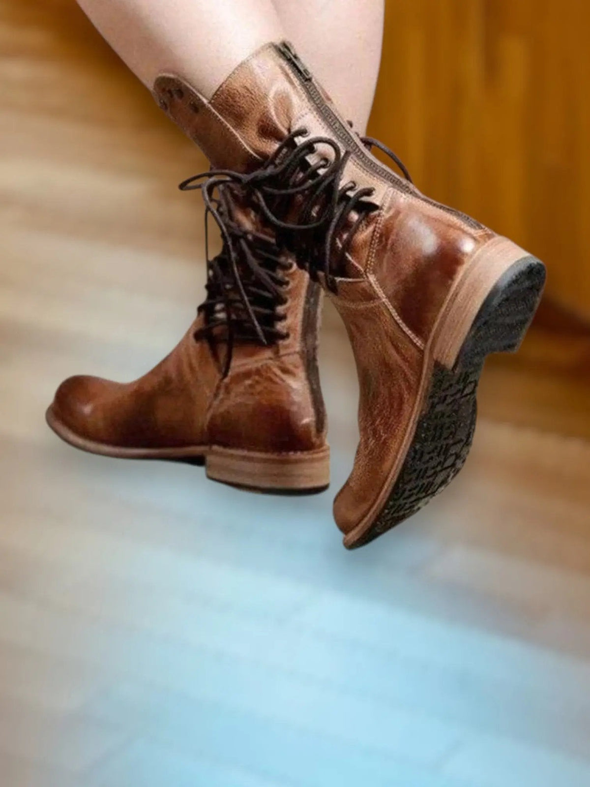 Lacey | Women's Leather Lace-Up Ankle Boots for All-Day Comfort