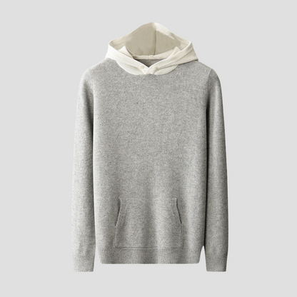 Women’s Knitted Hoodie with Button Detail