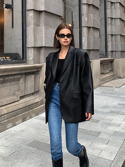 Chloe | Timeless Lapel Pockets Jacket