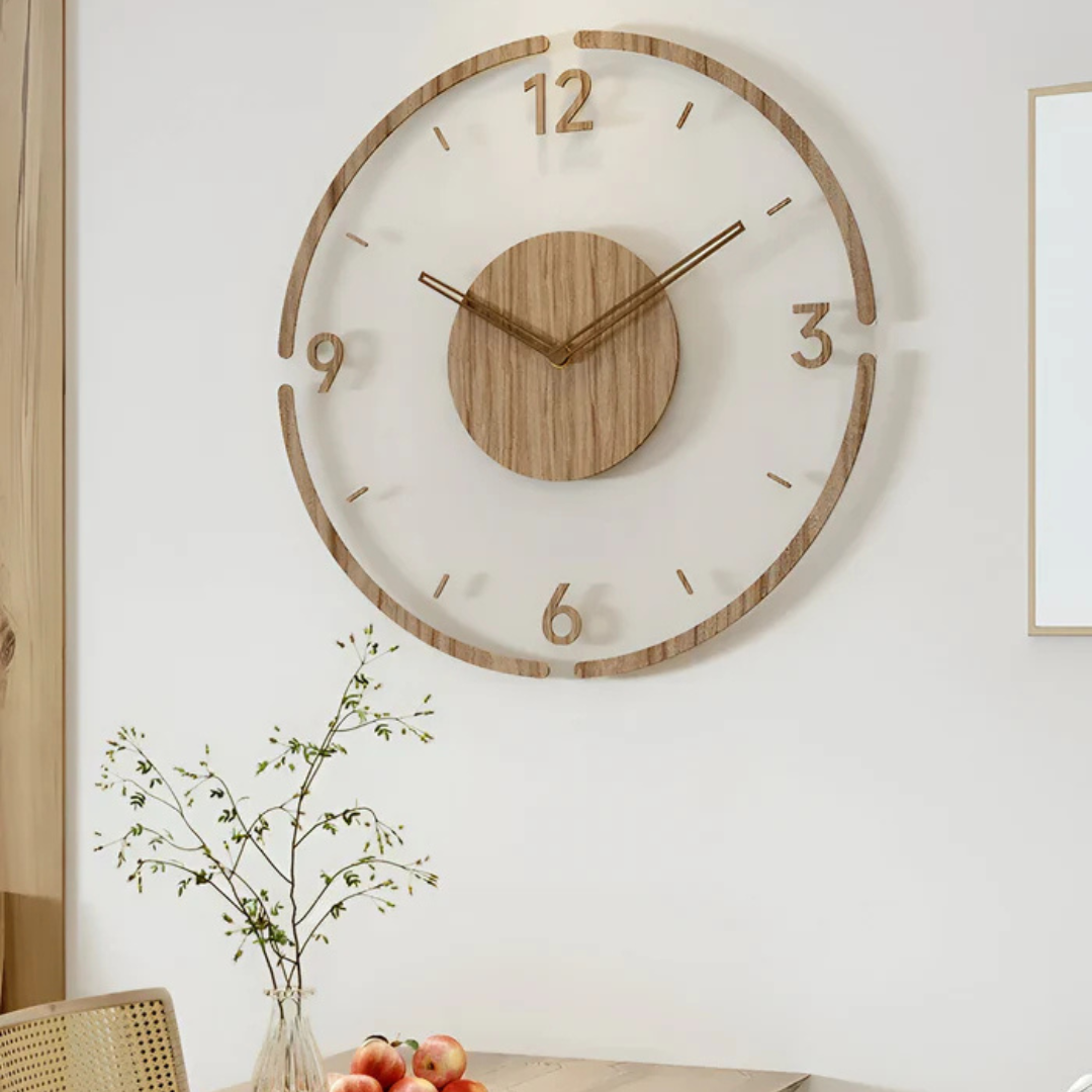 Big Quiet Modern Wall Clock - BritishElegance