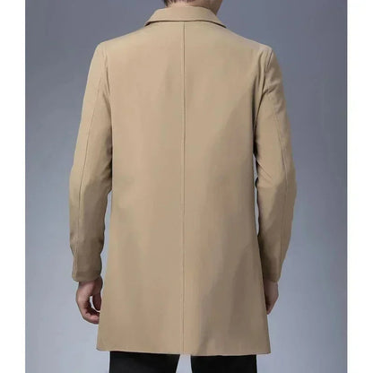 Lars | Classic Men’s Long Coat for a Polished and Professional Look