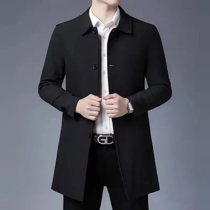Lars | Classic Men’s Long Coat for a Polished and Professional Look