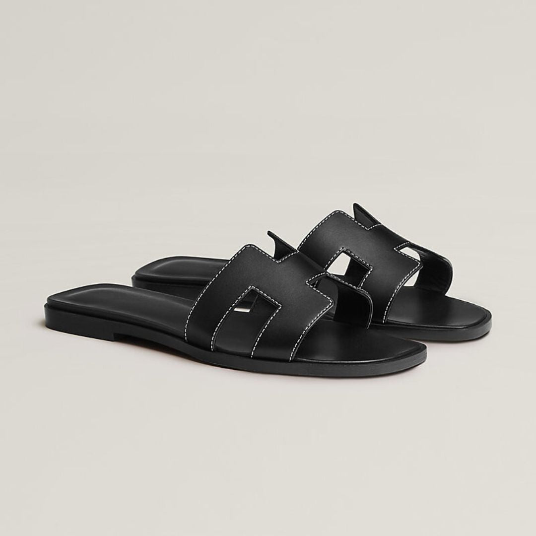 Flat Sandals Featuring Cut-Out Design