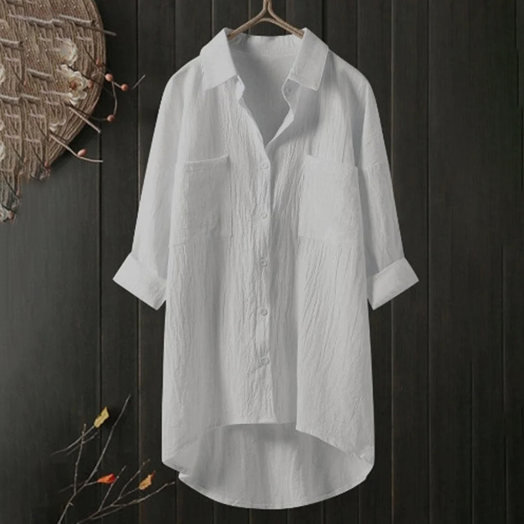Casual Fit Women's Classic Button Down Shirt - BritishElegance