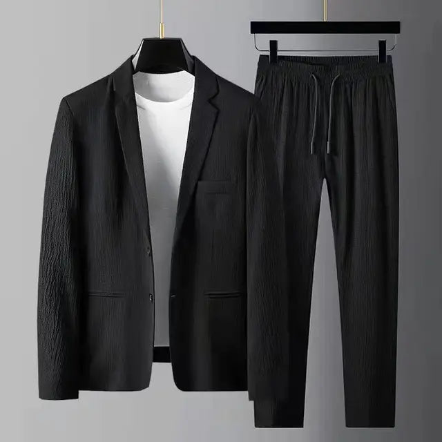 Men's Classic Two Piece Suit Set - BritishElegance