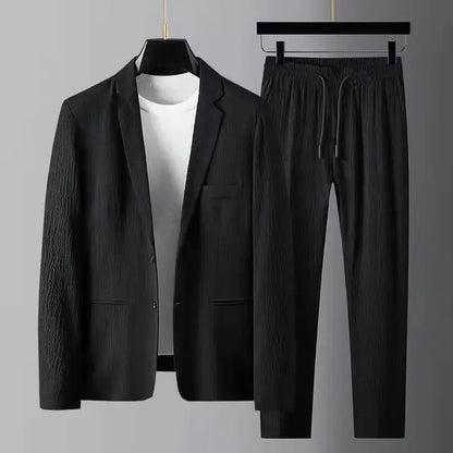 Men's Classic Two Piece Suit Set - BritishElegance
