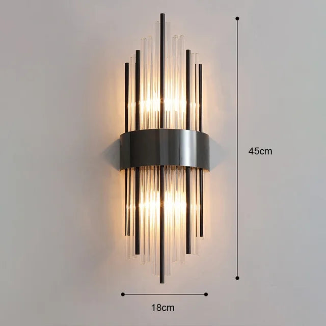 Elegant Gold Indoor Wall Sconce Light Fixture