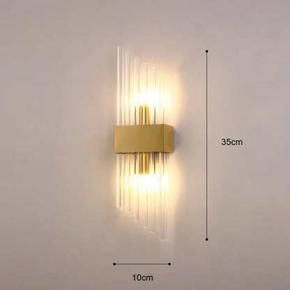 Elegant Gold Indoor Wall Sconce Light Fixture