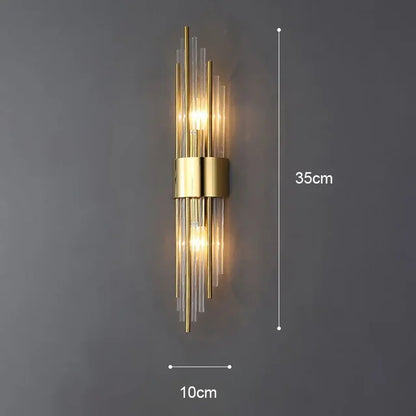 Elegant Gold Indoor Wall Sconce Light Fixture