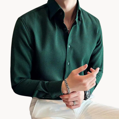 Lightweight Blend Shirt - Point Collar & Keeps Shape