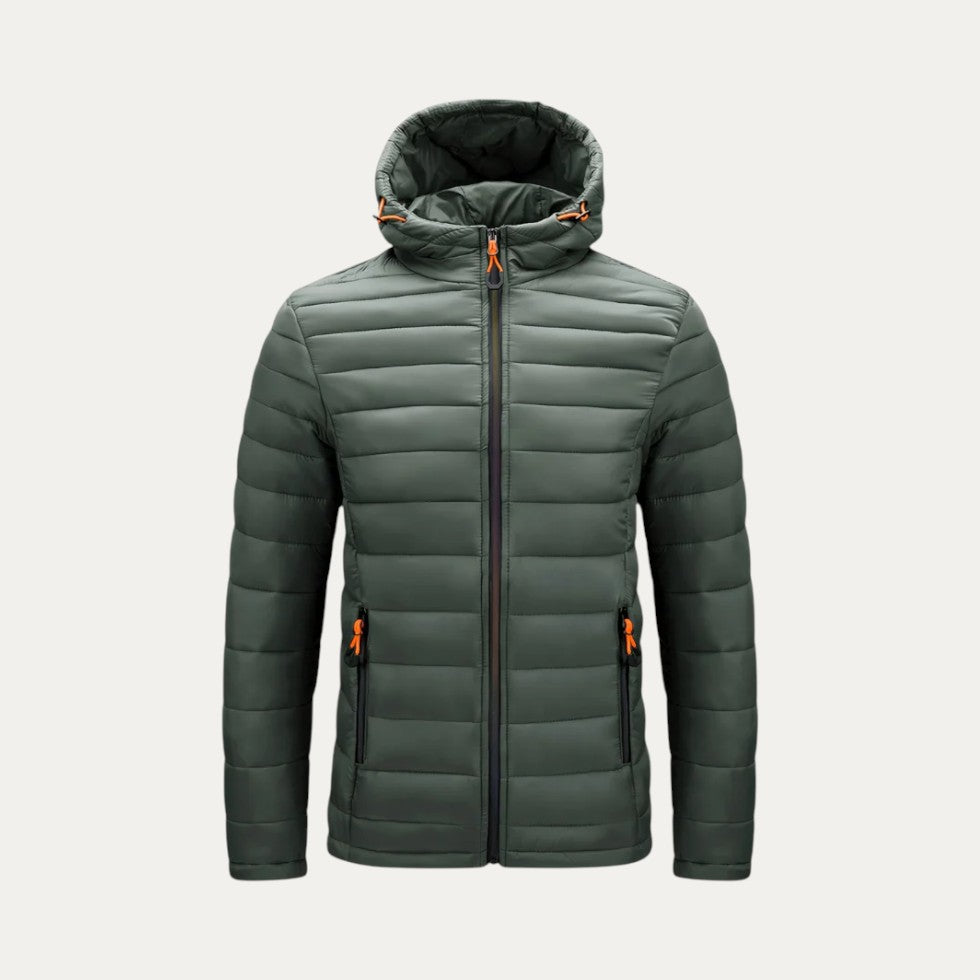 Men’s Sporty Lightweight Hooded Puffer