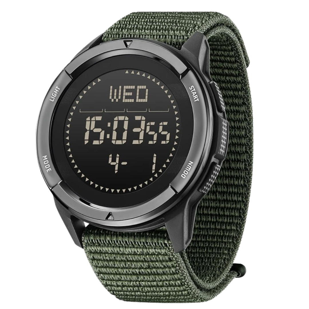 Lightweight Waterproof Adventure Watch with Carbon Fiber Design, GPS, Heart Rate Monitor, and Compass