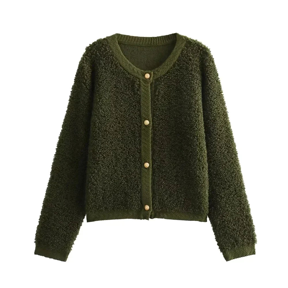 Daphne | Women's Cozy Fleece Button Front Jacket – Warm and Stylish