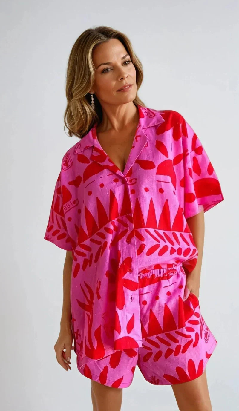 Soft Women's Cozy Loungewear Set with Loose Fit - BritishElegance