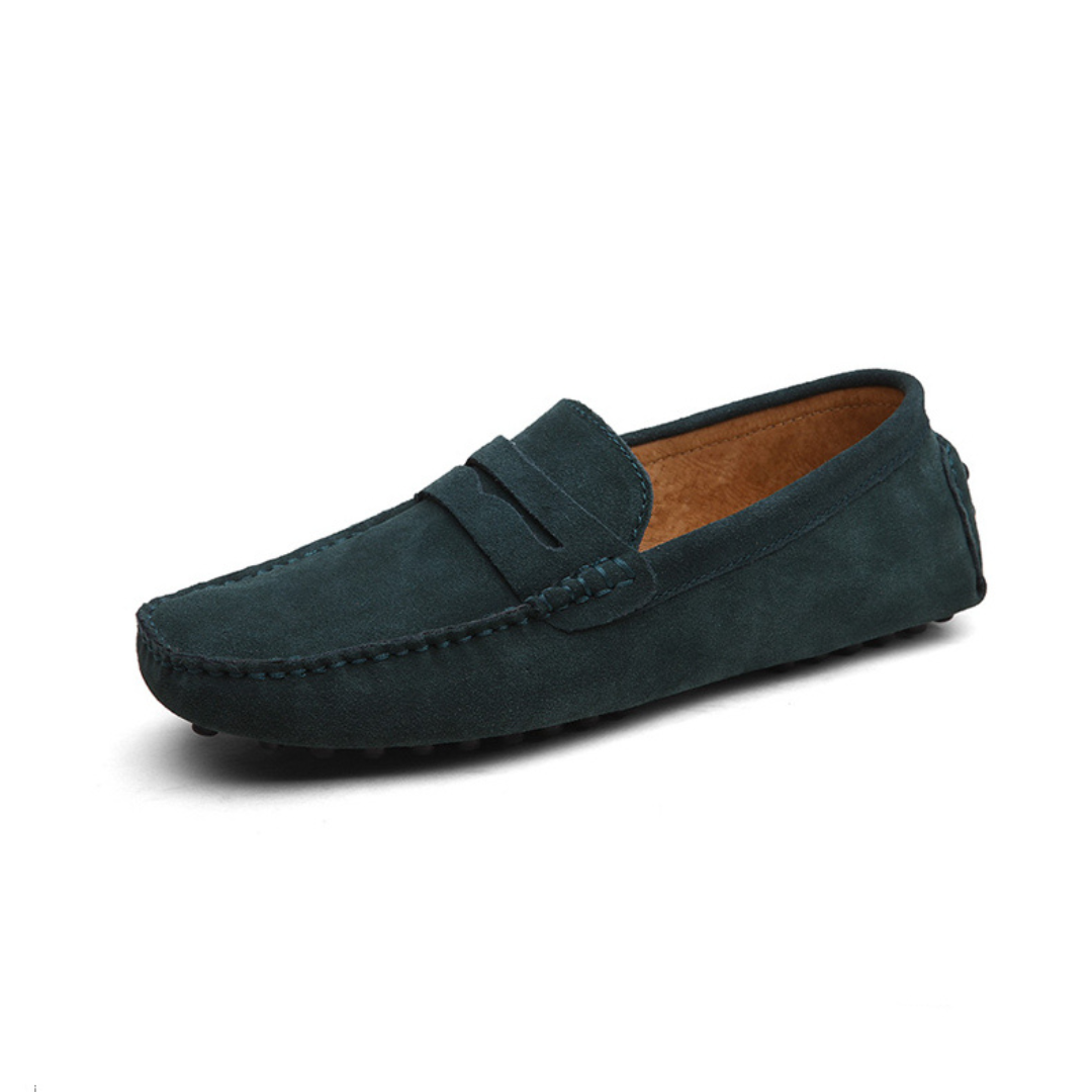 Loafers - Moc Toe Slip On And Cushioned Flexible Sole