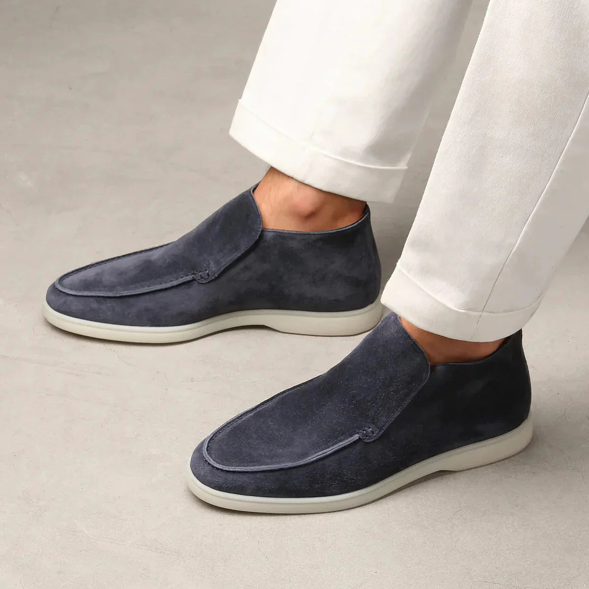 Loafers - Soft Blend Slip On & Cushioned Insole Traction