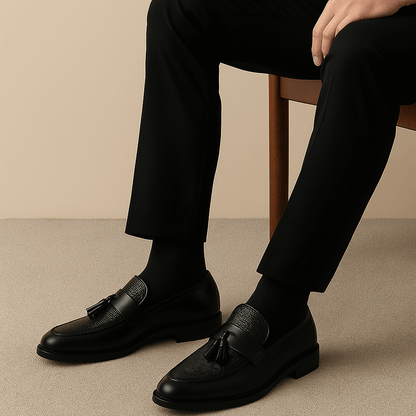 Loafers - Woven Vamp With Tassels And Easy Slip On Fit