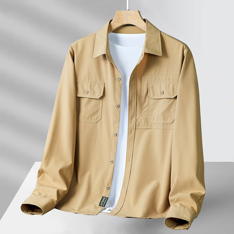 Long Sleeve Shirt – Lightweight Blend & Utility Pockets