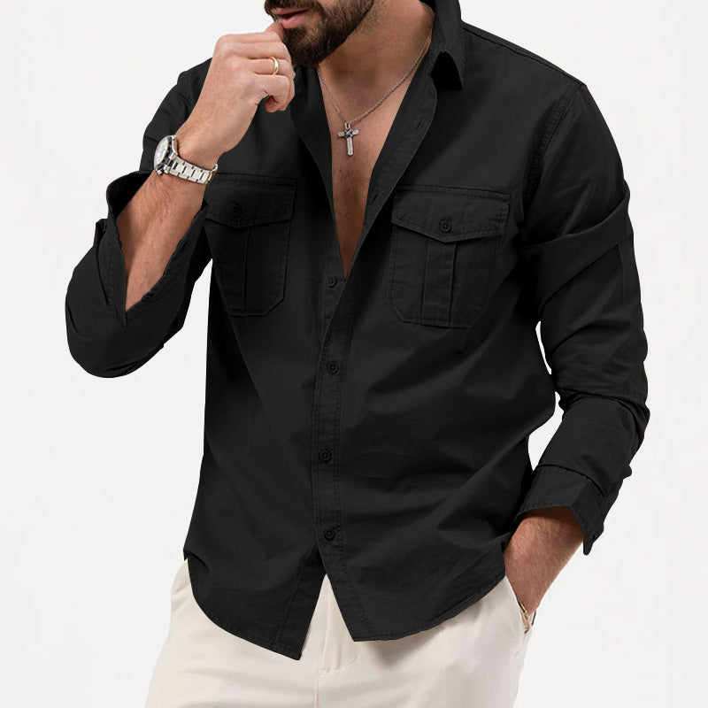 Long Sleeve Shirt - Structured Collar And Easy Movement