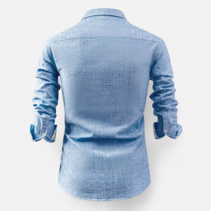 Long Sleeve Utility Shirt – Soft Blend And Structured Shape